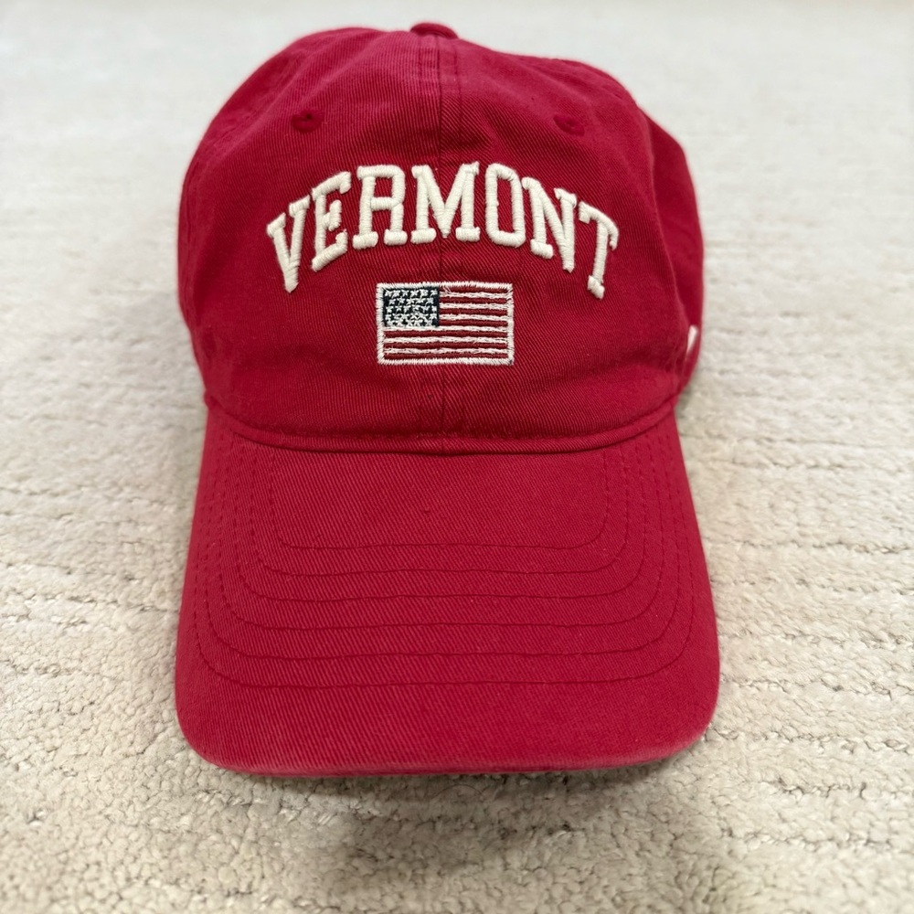 Zephyr Vermont Red Cap with Flag
